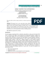 Krashen Second Language Acquisition Issues and Implications PDF