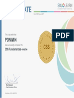 CSS Certificate Issued 08/2017