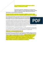 El Principio de La Sabiduría en Administración Consiste en Advertir Que No Existe Un Sistema Óptimo de Administración