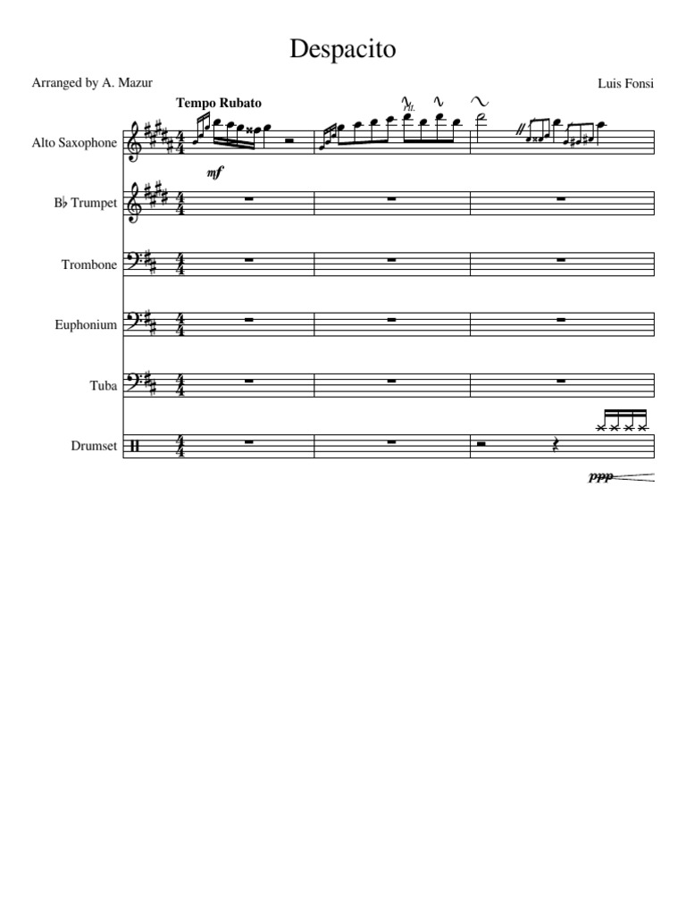 Despacito BRASS BANDparts PDF