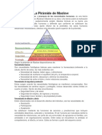 La Pirámide de Maslow