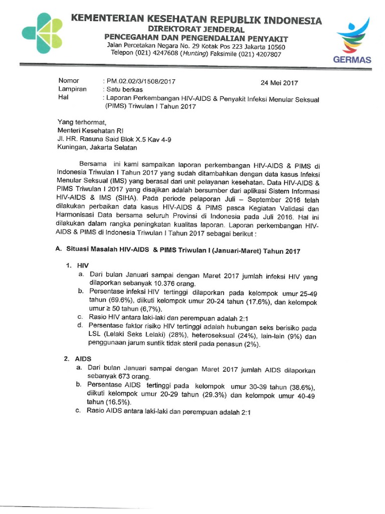 Laporan HIV AIDS TW 1 2017 | PDF