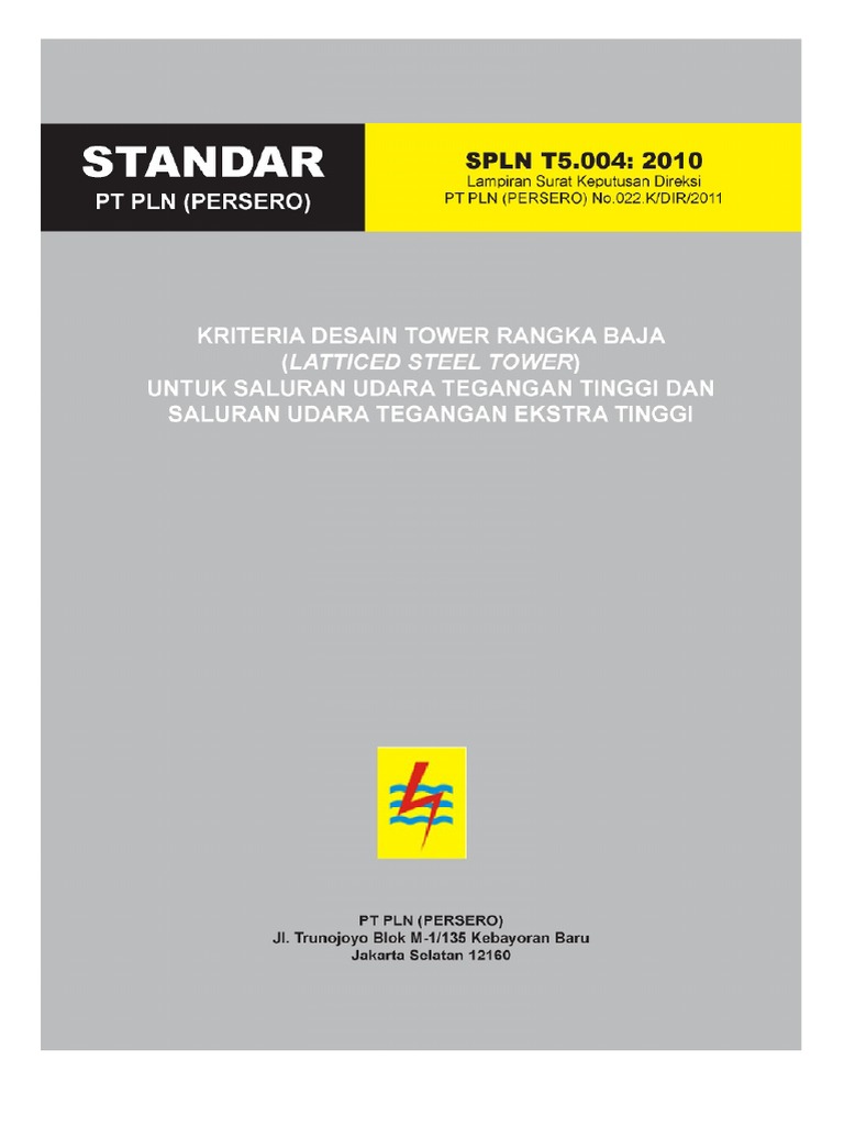 SPLN T5 004 2010 Tower | PDF