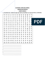 Actividad Sopa de Letras