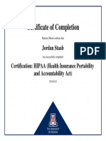 Hipaa Certification 2018