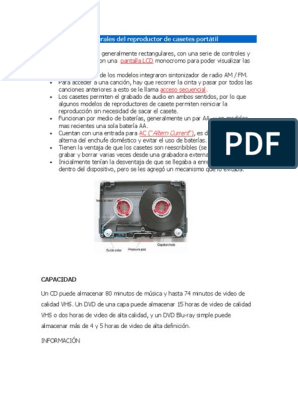 Grabador Portátil de Reproductor de Cassette AM FM Guatemala