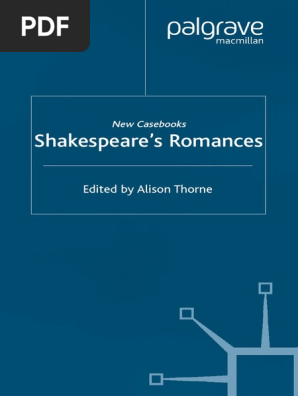 Alison Thorne Shakespeare S Romances New Casebooks Palgrave - 