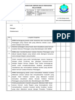 1.9 Daftar Tilik Keluhan Dan Umpan Balik Pengguna Pelayanan