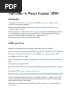 High Dynamic Range Imaging HDRI