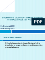 Information, Education Communication (IEC) Materials