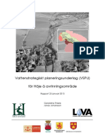 Vattenstrategiskt Planeringsunderlag (VSPU) För Höje Å Avrinningsområde
