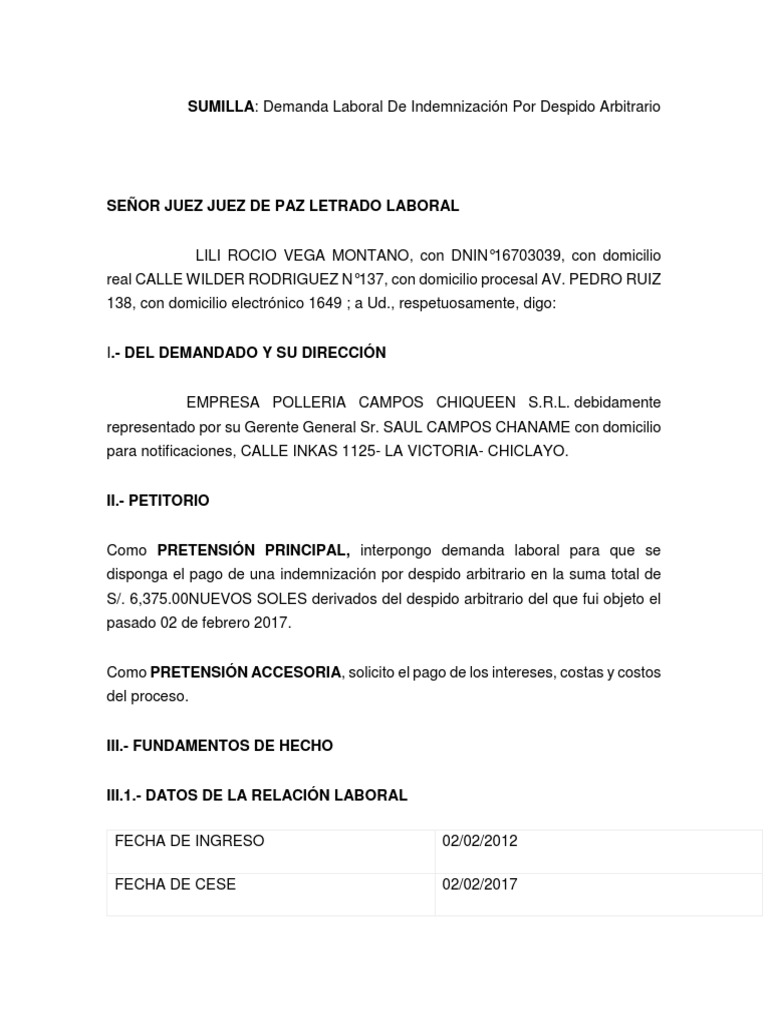 Expediente de Derecho Procesal Laboral. Original | PDF | Derecho