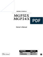 MGP32X Mixing Console - Manual