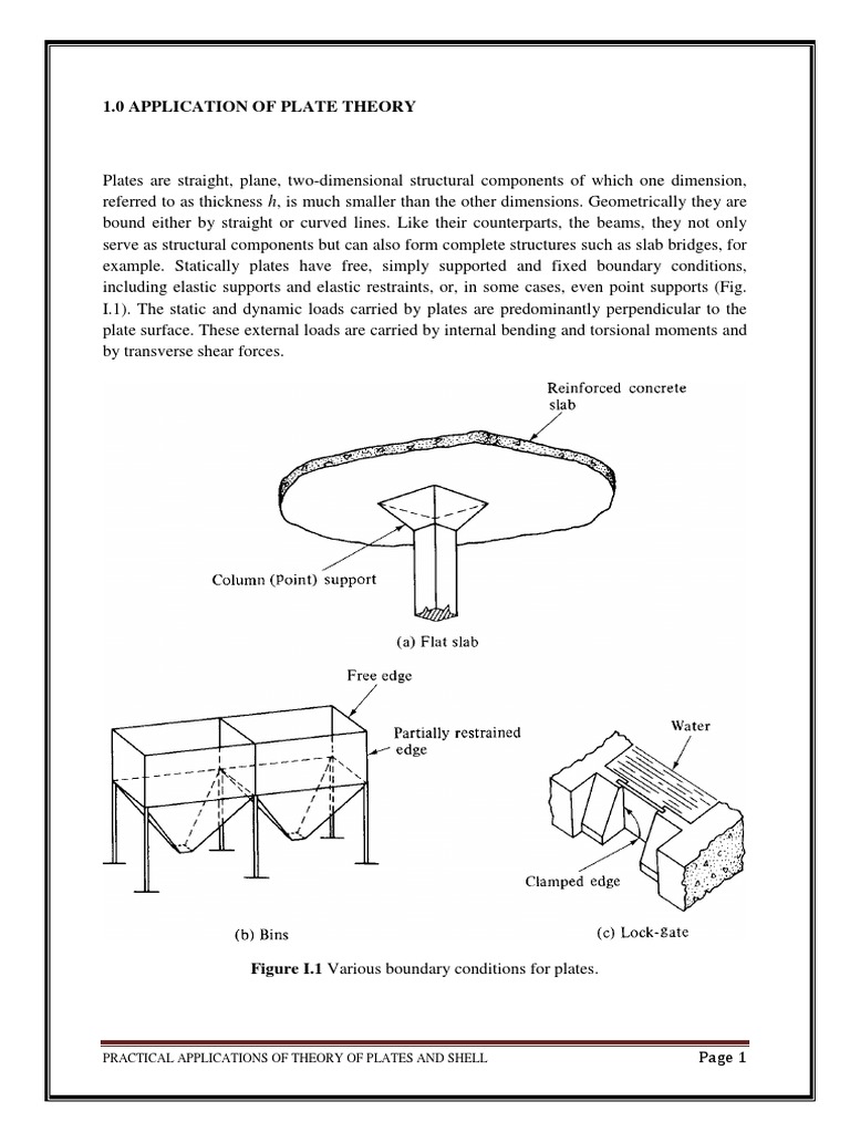 Applications of Plate Theory in Engineering | PDF | Beam (Structure ...