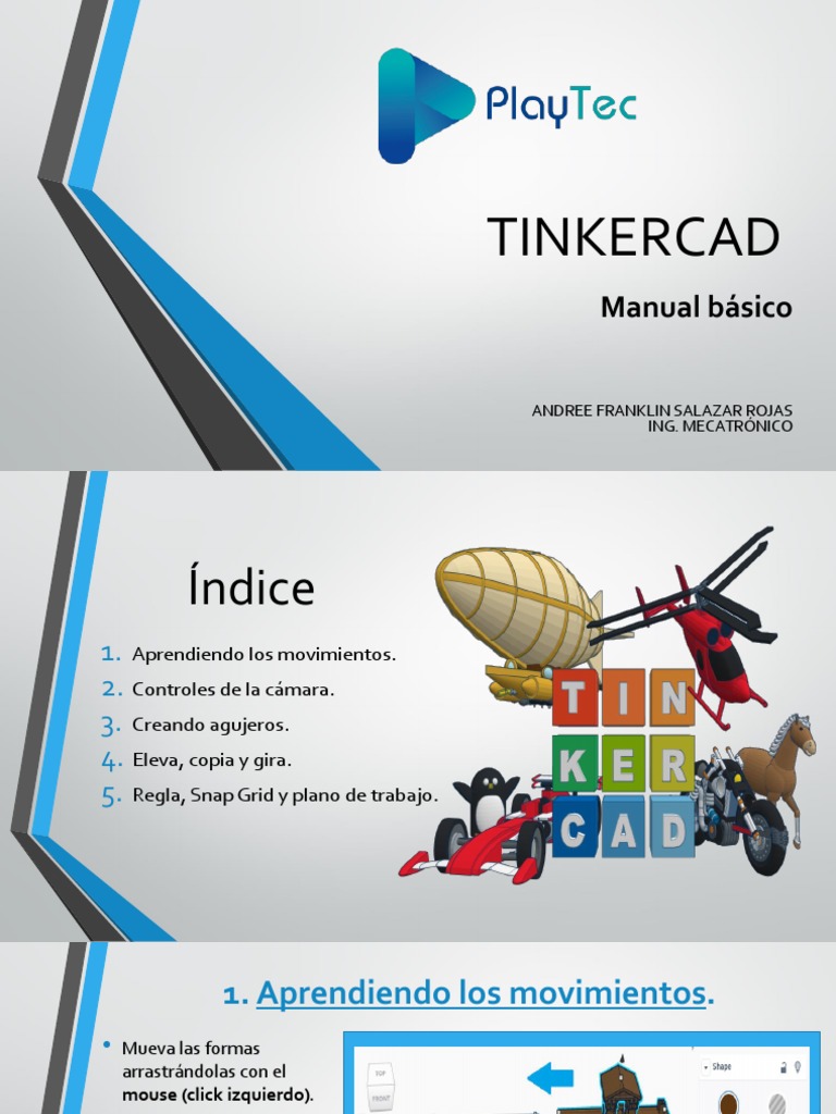 Manual Básico de Tinkercad | PDF | Informática y tecnología de la ...