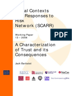 A Characterization of Trust and Its Consequences