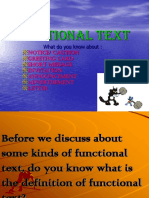 Functional Text: What Do You Know About