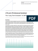 LTE and LTE-Advanced Factsheet: The "Long Term Evolution" of UMTS