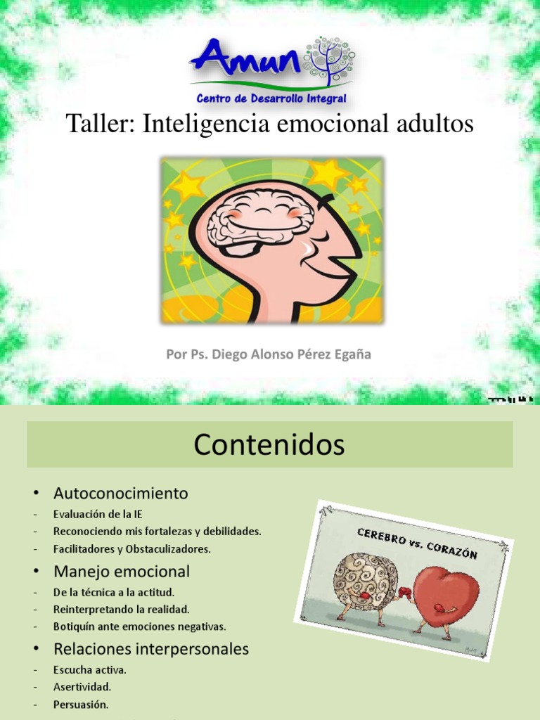 Taller de Inteligencia Emocional para Adultos | PDF | Las emociones ...
