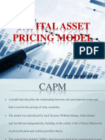 Capital Asset Pricing Model: Tixy Mariam Roy