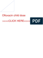 Ofloxacin Child Dose
