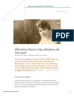 Alfonsina Storni, Hija Adoptiva de San Juan - Revista de La UNSJ