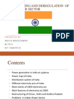 restructuring and deregulation india