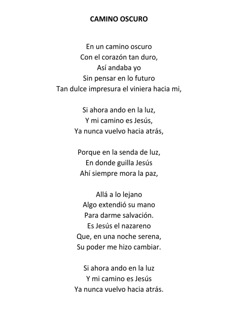 Camino Oscuro Duo Libano Pdf