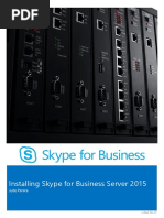 Installing Skype For Business Server 2015 Step by Step Ebook PDF