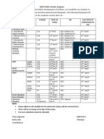 Olympiad Subjects Classes Date of Exam FEE Last Date of Submission of FEE