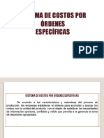 Costos Por Orden Especifica de Producción