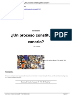 Un Proceso Constituyente Canario