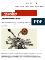 ¿Qué Es El Federalismo - PDF