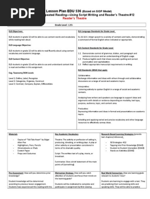 mini lesson plan 7