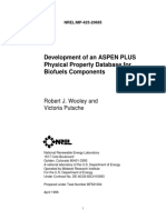 Wooley, R. J., V. Putsche.  1996.  Development of an ASPEN PLUS Physical Properties Database for Biofuels Components.pdf