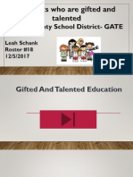 Gifted and Talented Presentation