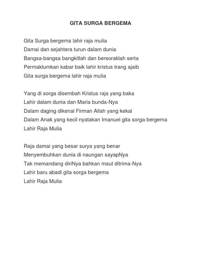 Syair Lagu Natal Citra