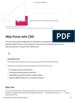 How To Use - Font Awesome
