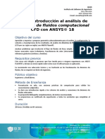Temario Curso Introducción Al Análisis CFD Con ANSYS Workbench 18