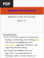 Research Methodology: Result and Analysis (Part 1)