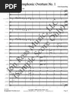 Symphonic Overture No 1 Score
