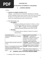 Audits of Financial Statements