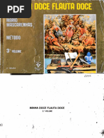 Minha Doce Flauta Doce 3o Volume -Mário Mascarenhas