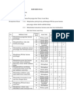 Kisi Kisi Soal Evaluasi Pembelajaran Kimia FIX