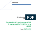 Acta de Inicio Del Proyecto