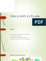 GSM & Umts & Lte Note