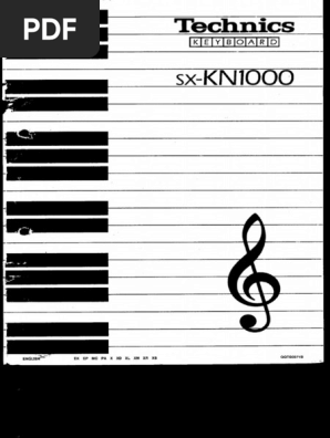 Technics Kn1000 User Manual