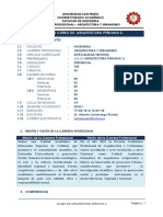 Silabo Del Curso de Arquitectura Peruana 2: I. Datos Informativos