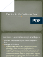 Doctor in Witness Box