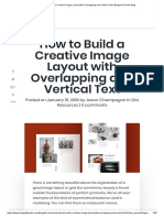 How To Build A Creative Image Layout With Overlapping and Vertical Text - Elegant Themes Blog